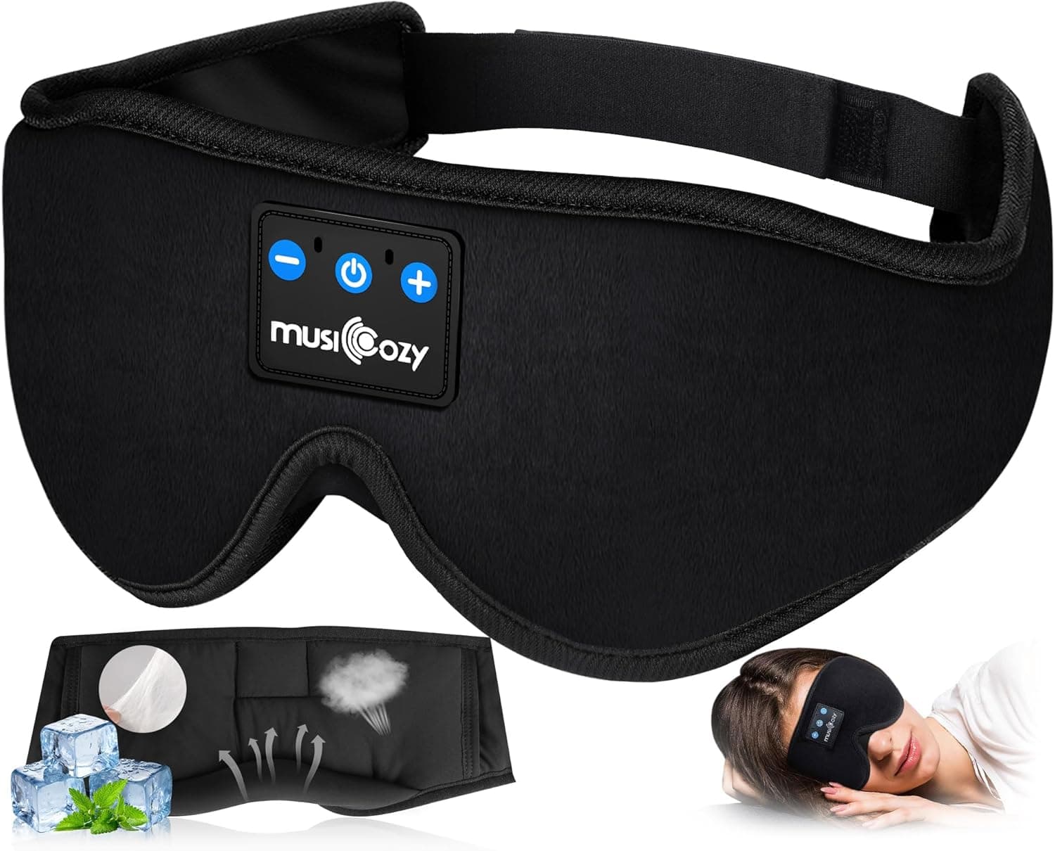 MUSICOZY Sleep Headphones Bluetooth Headband - image 1