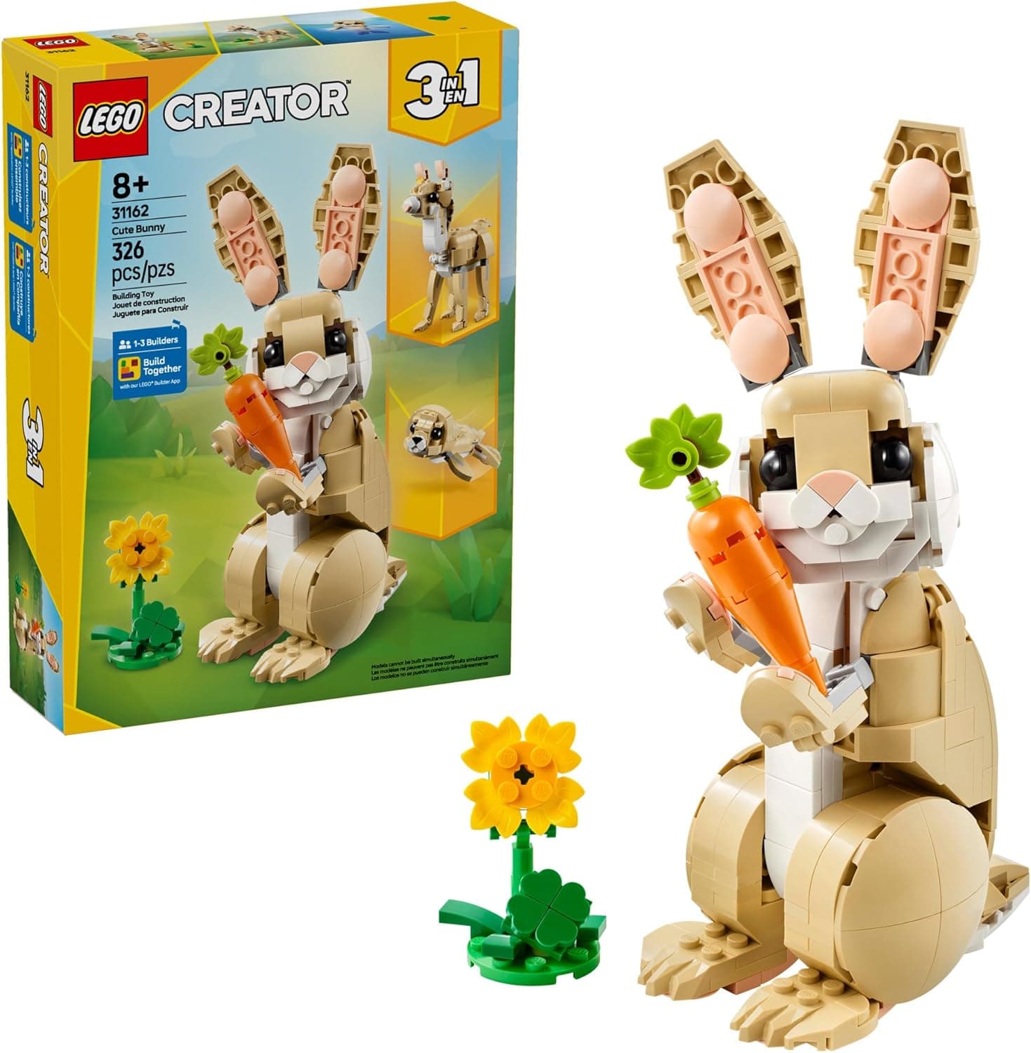 LEGO Creator 3-in-1 Cute Bunny Toy (31162) - image 1