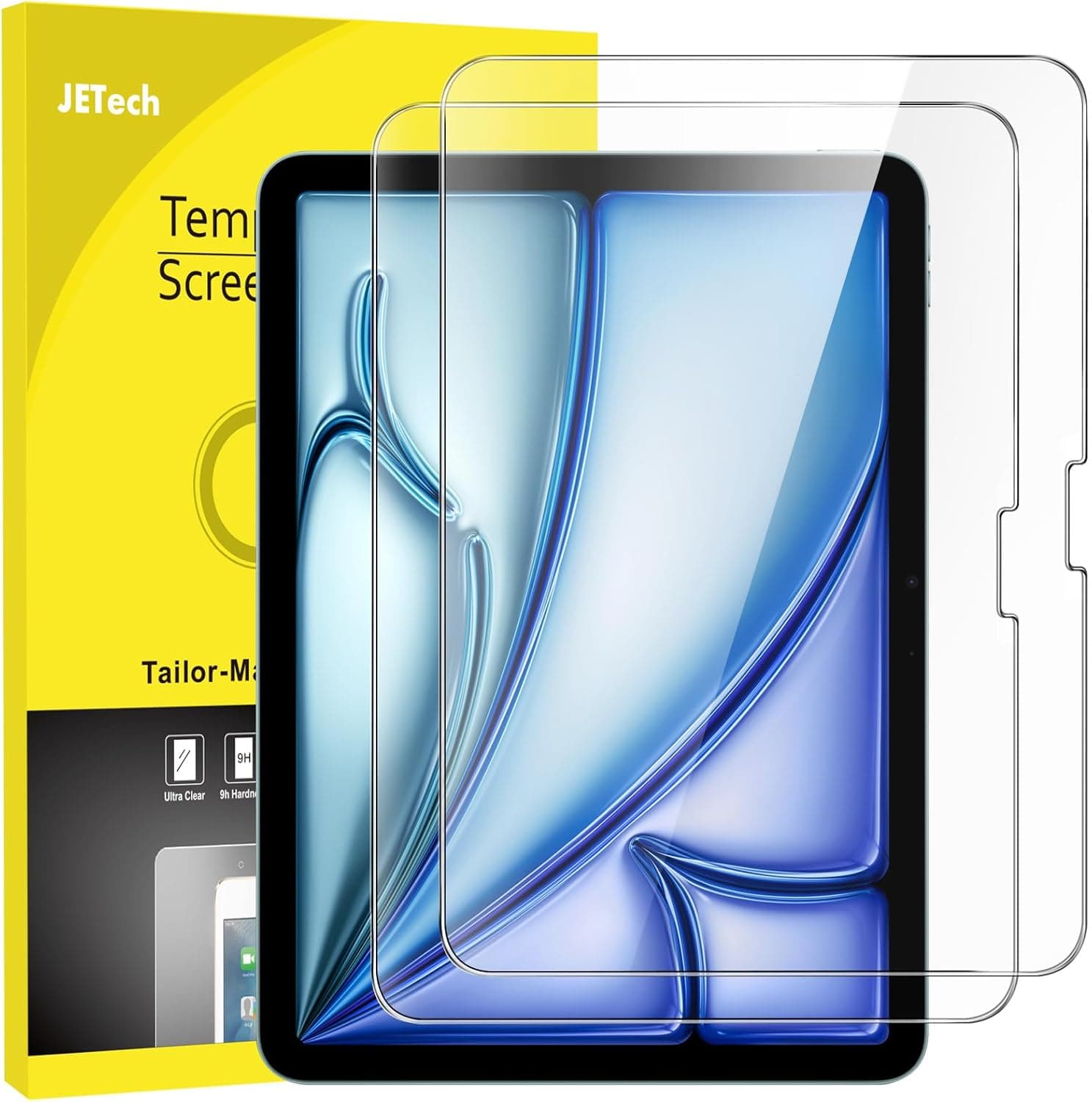 JETech Screen Protector for iPad Air 11-inch M3/M2 (2-Pack)