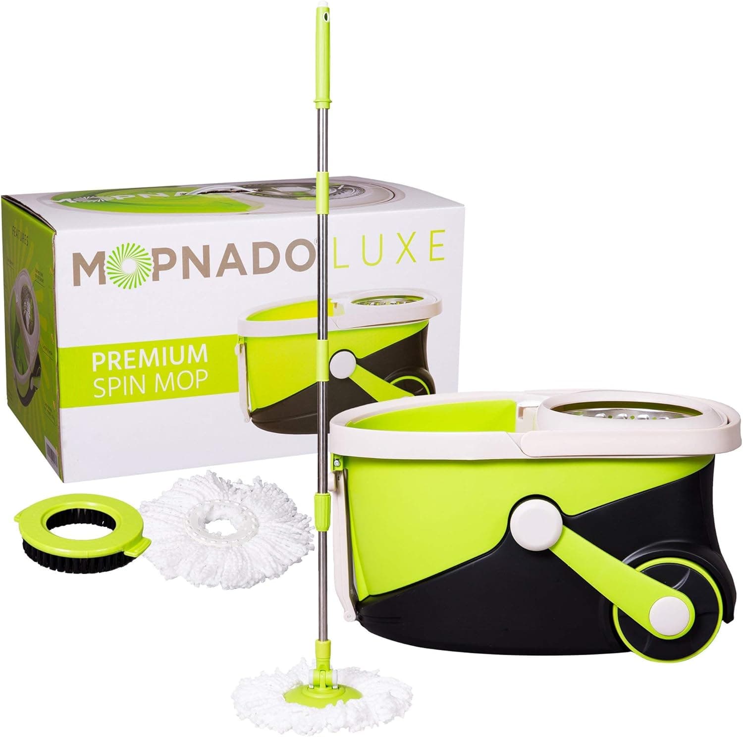 Mopnado Deluxe Stainless Steel Rolling Spin Mop System - image 1