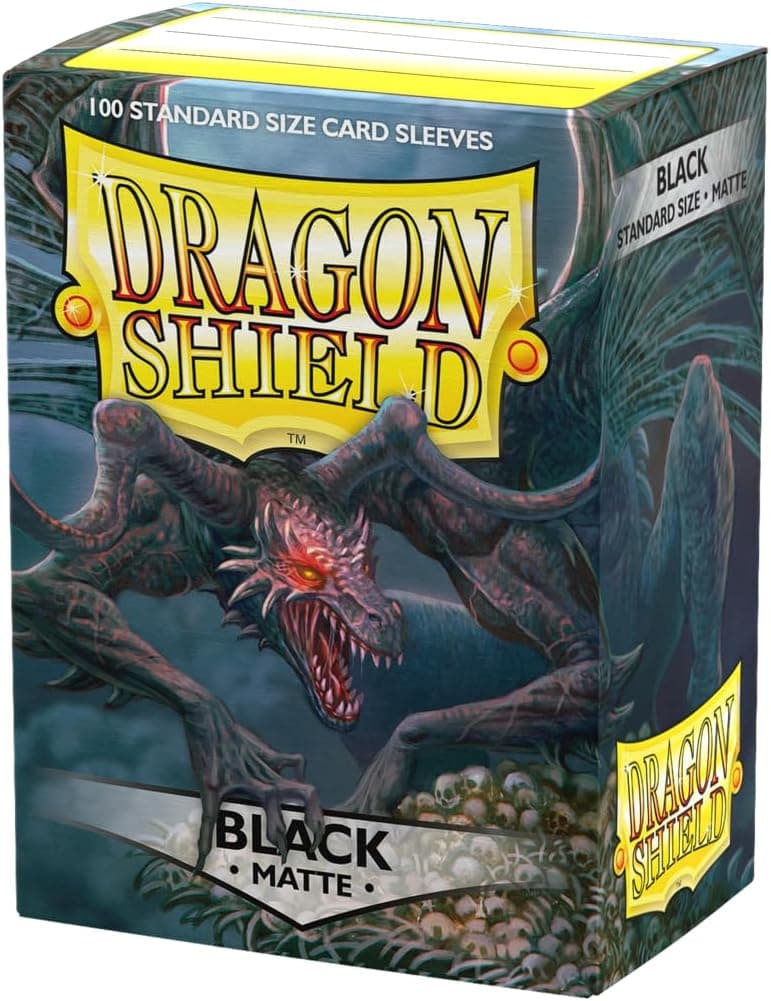 Dragon Shield Matte Standard Sleeves (Black, 100ct) - image 1