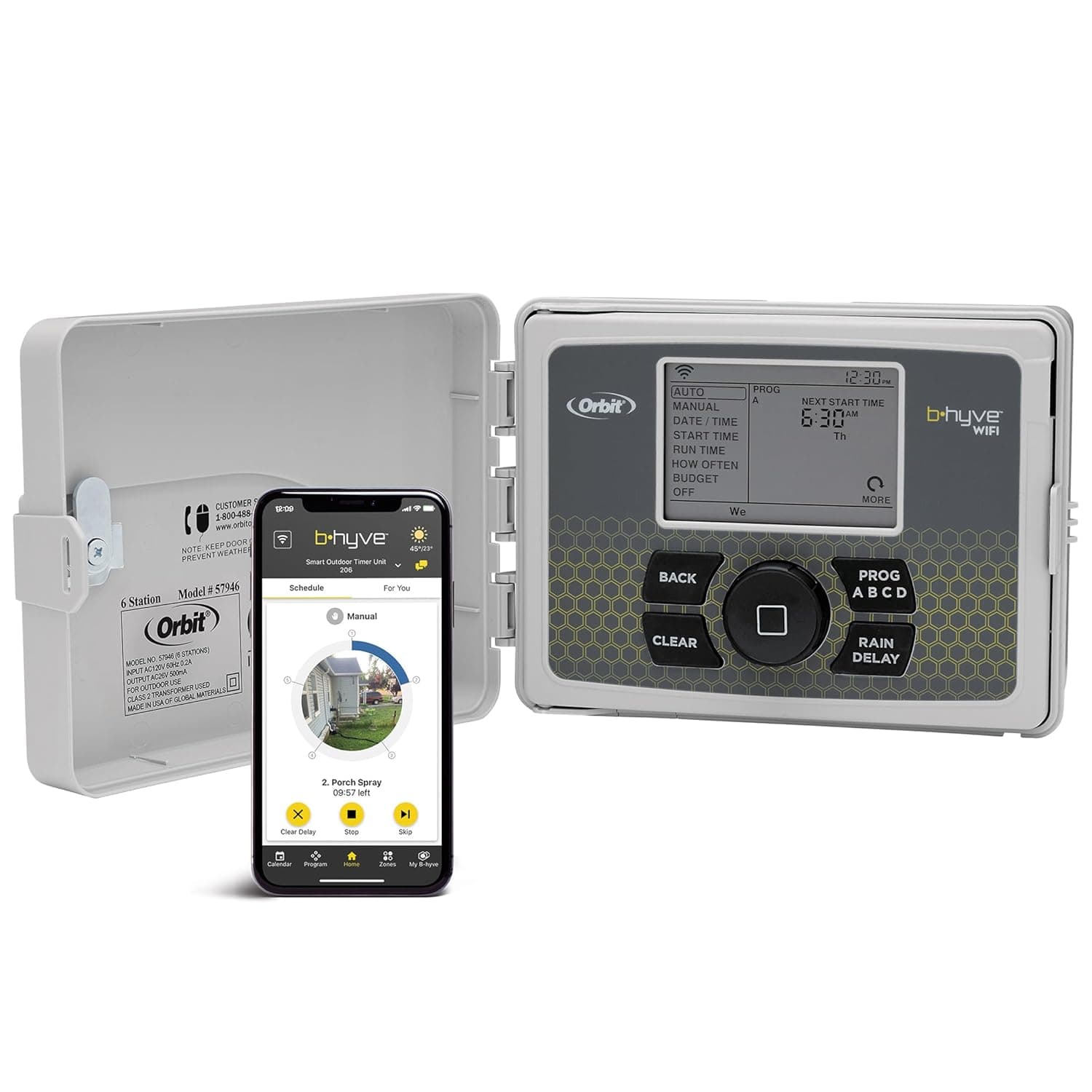 Orbit B-hyve 6-Zone Smart Indoor/Outdoor Sprinkler Controller - image 1