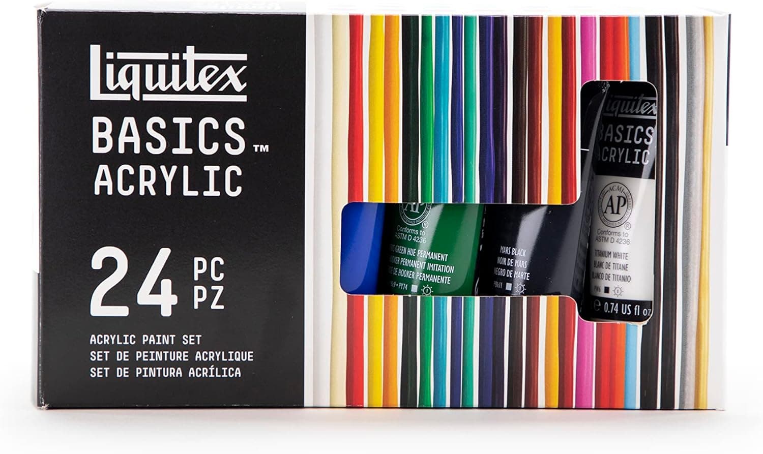 Liquitex BASICS Acrylic Paint Set (24 x 22ml Tubes) - image 1