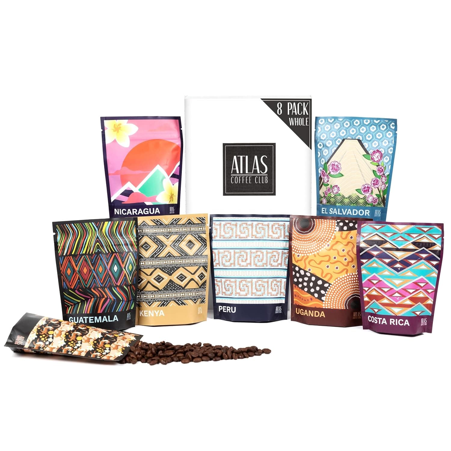 Atlas Coffee Club World of Coffee Sampler (8-Pack)