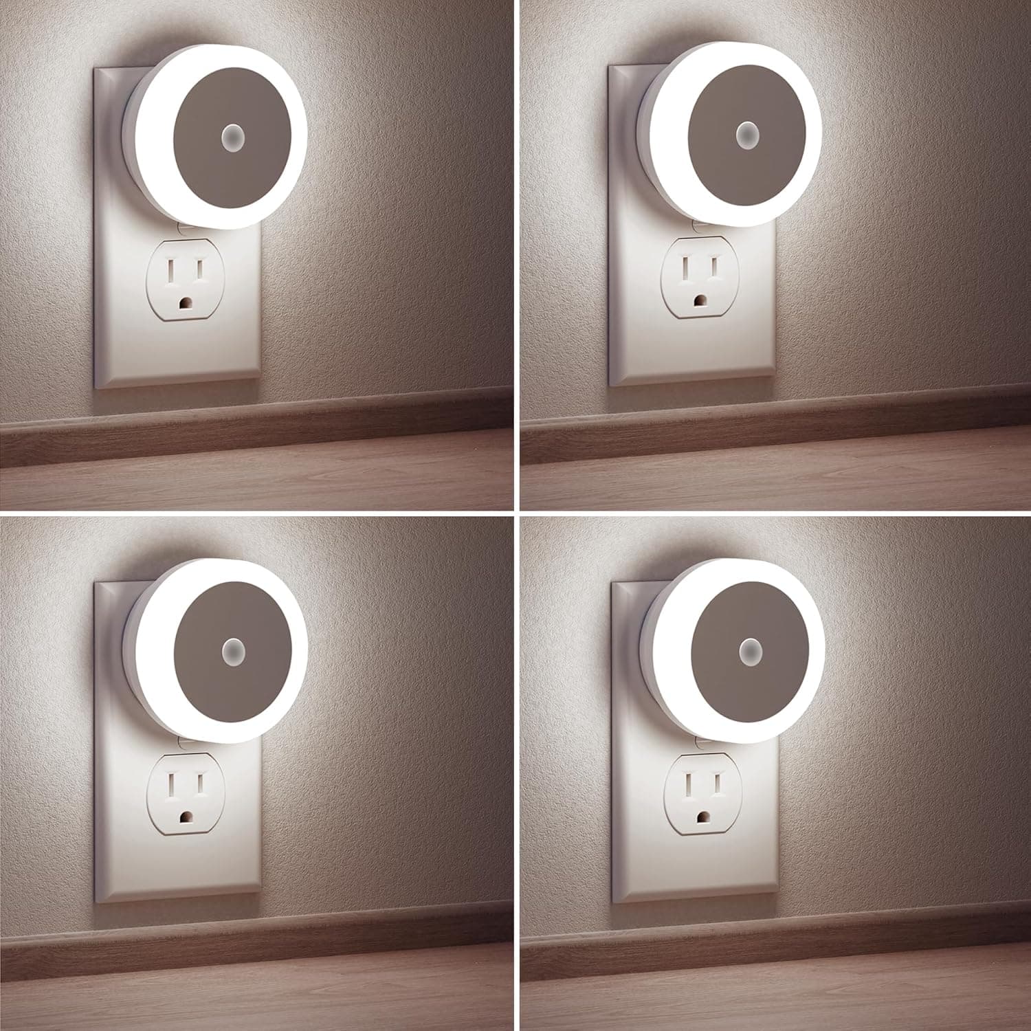 Briignite Plug-In Night Lights with Light Sensor (4-Pack) - image 1