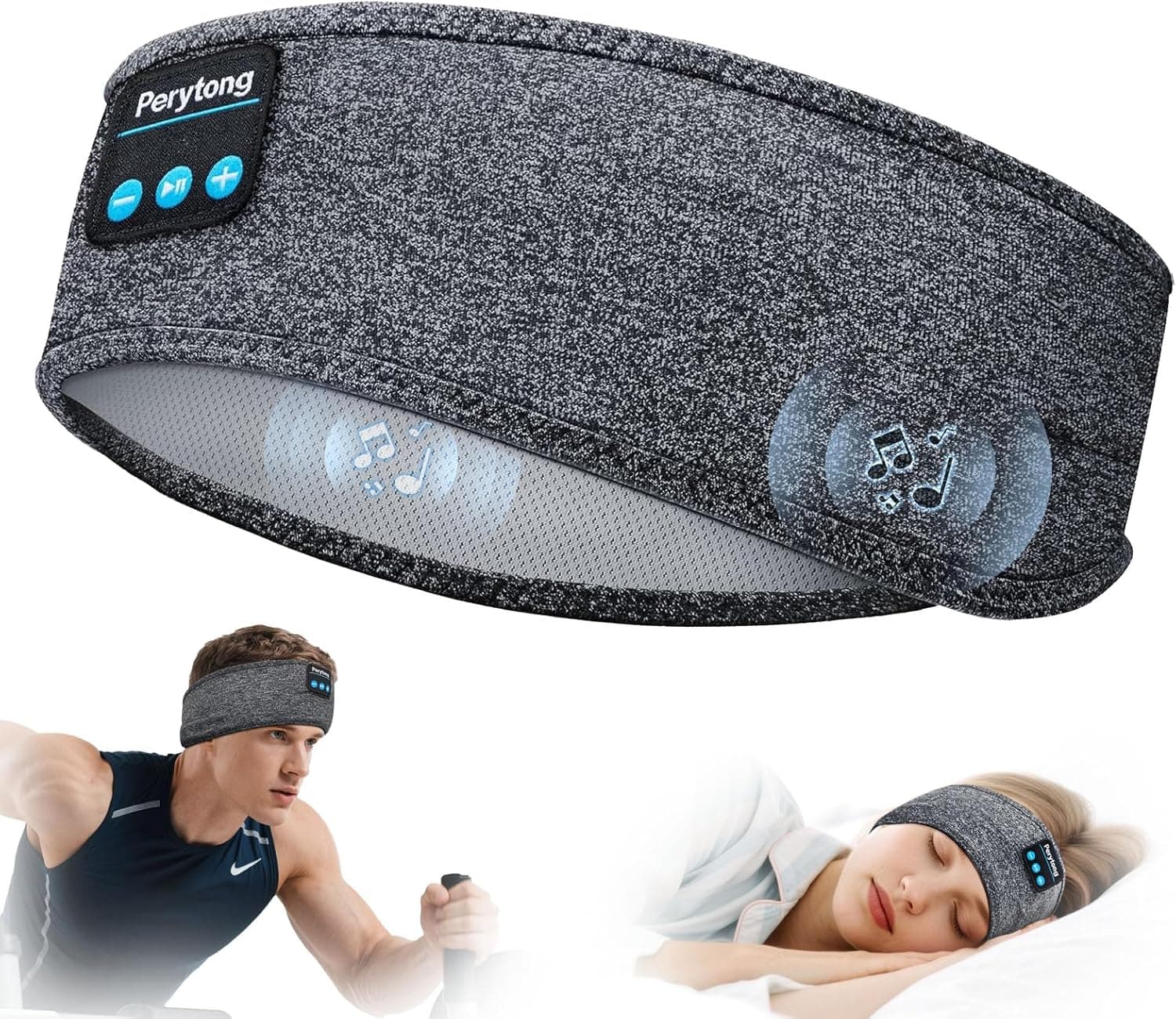 Perytong Sleep Headphones Bluetooth Headband - image 1