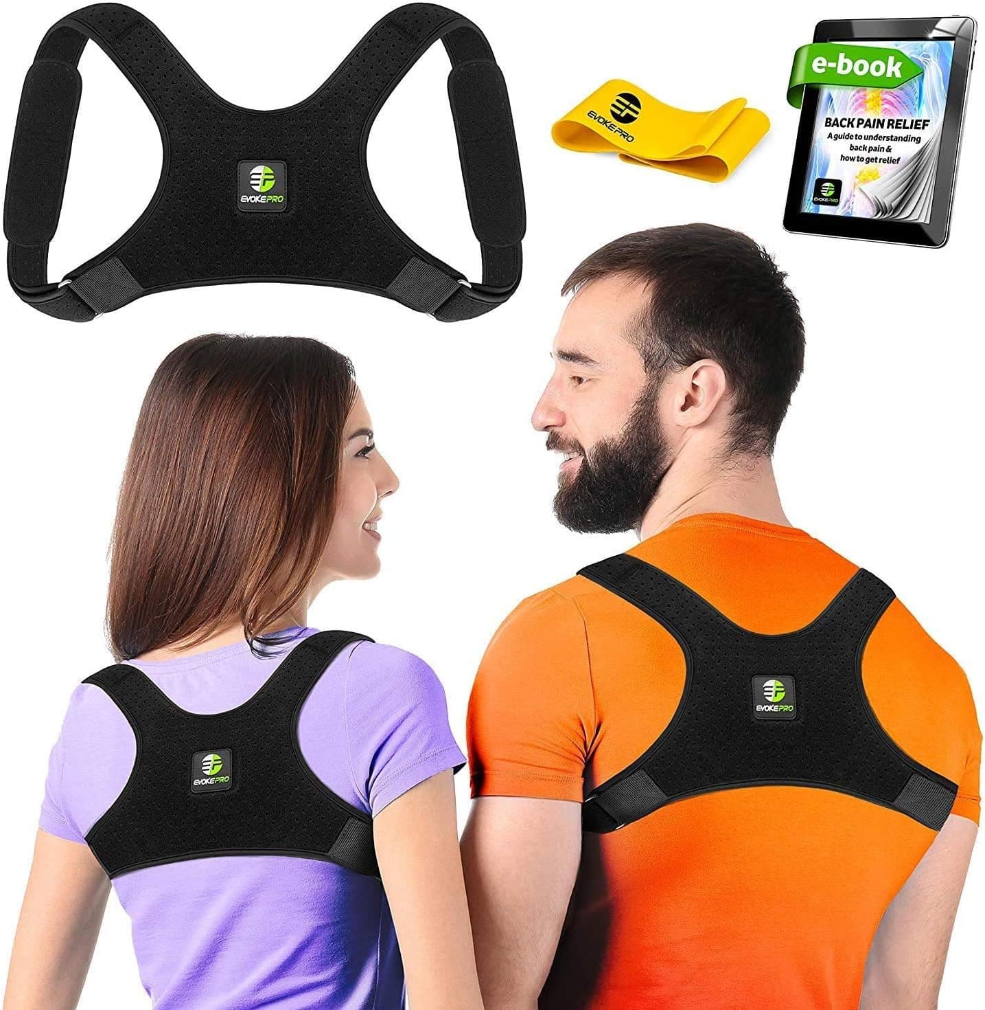 Evoke Pro Back Posture Corrector with Resistance Band - image 1