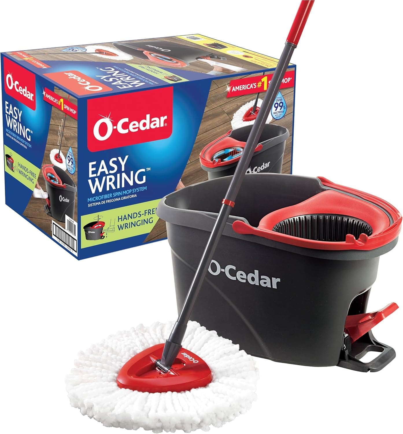 O-Cedar EasyWring Microfiber Spin Mop & Bucket System - image 1