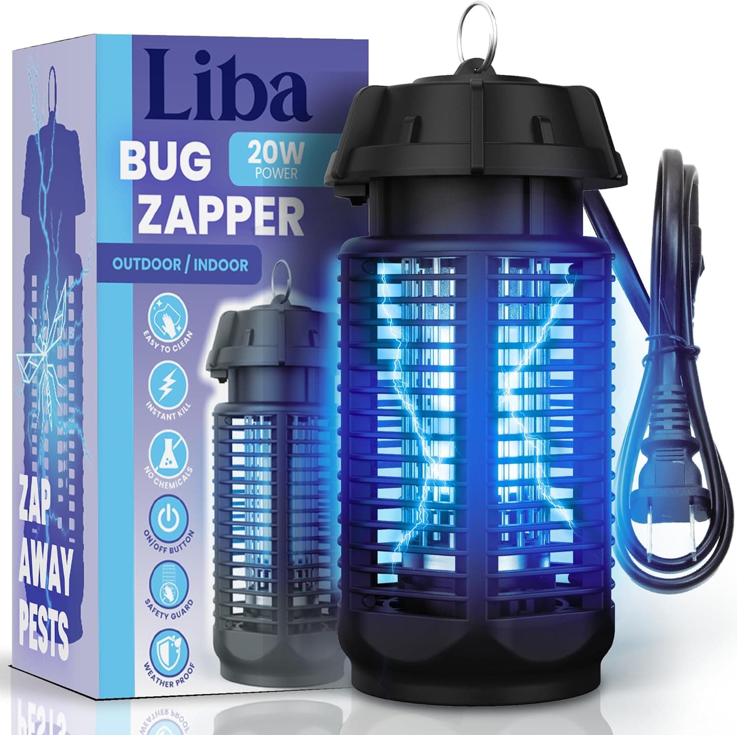 LiBa Electric Bug Zapper Outdoor & Indoor 4000V - image 1
