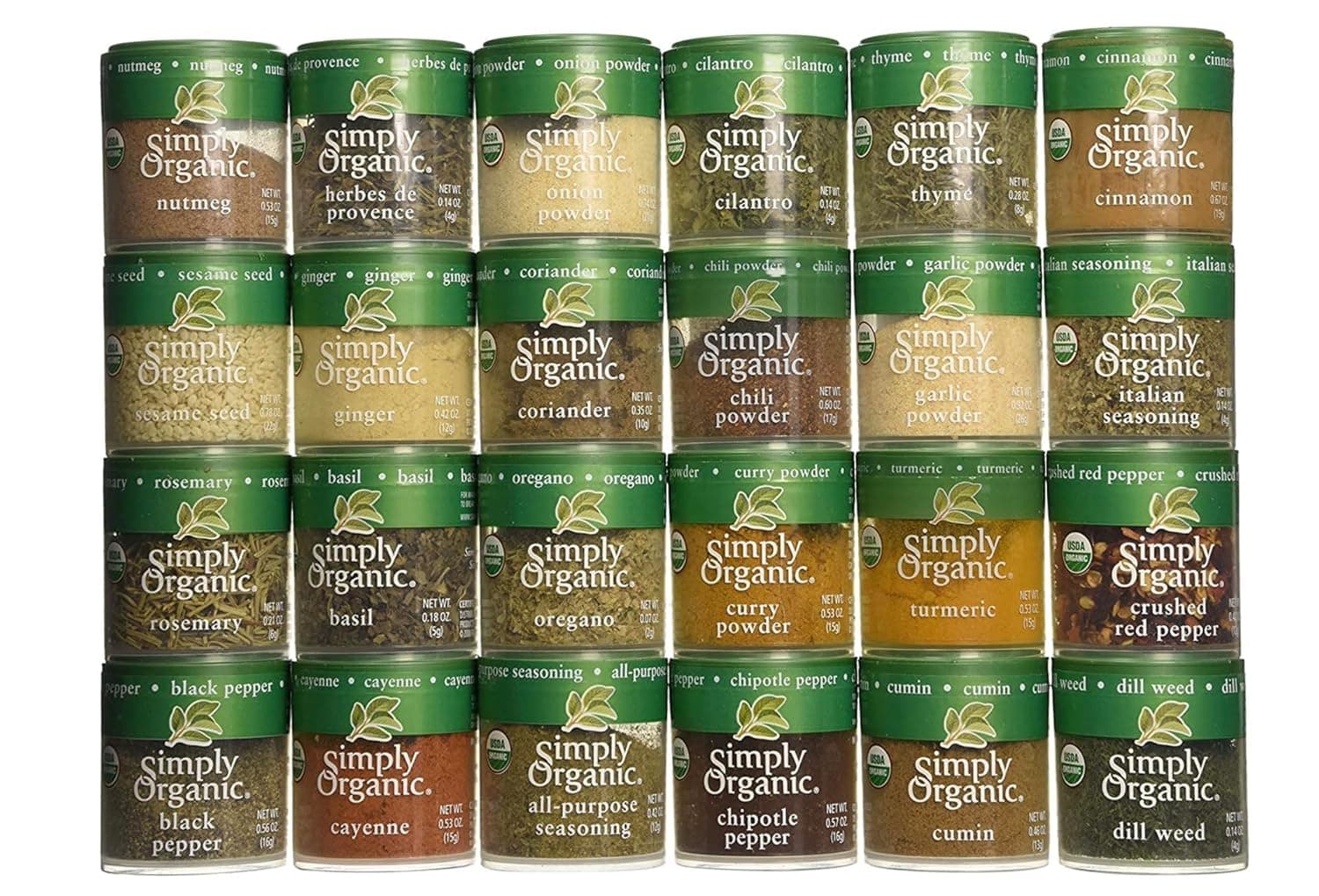 Simply Organic Ultimate Starter Spice Gift Set (24 Spices)