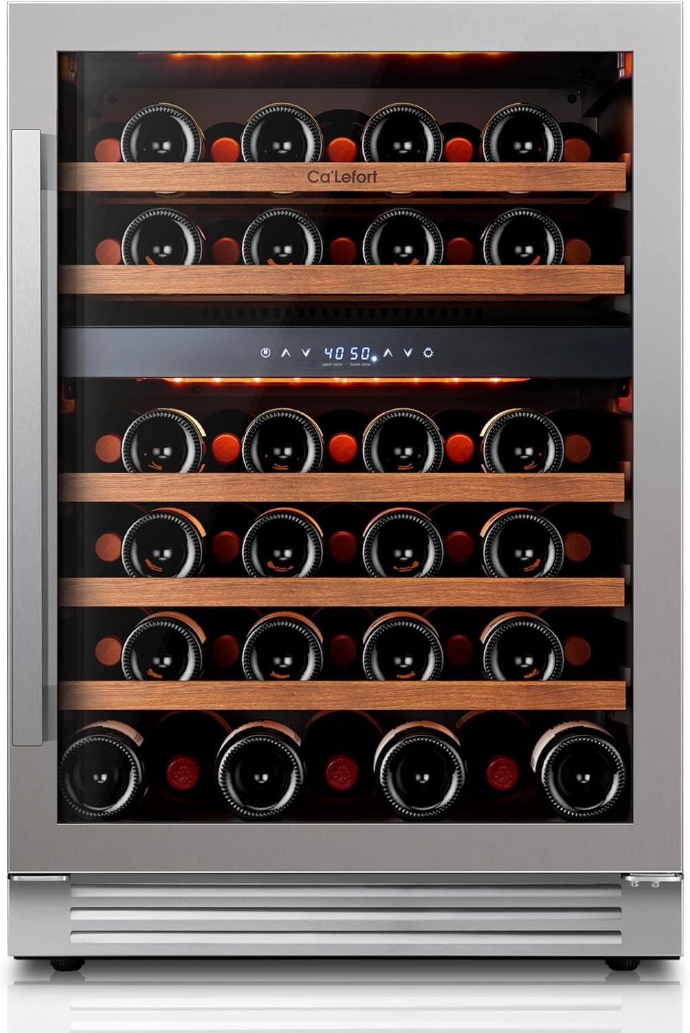 Ca'Lefort 24 Inch 52-Bottle Dual Zone Wine Cooler Refrigerator - image 1