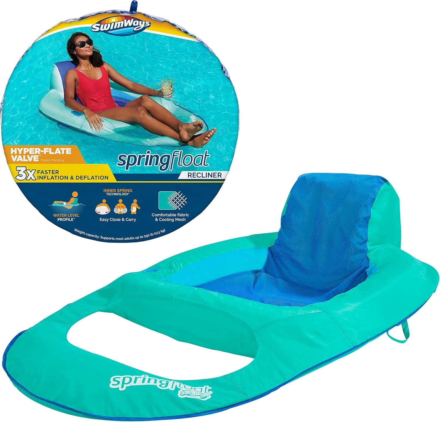 SwimWays Spring Float Recliner Chair - image 1