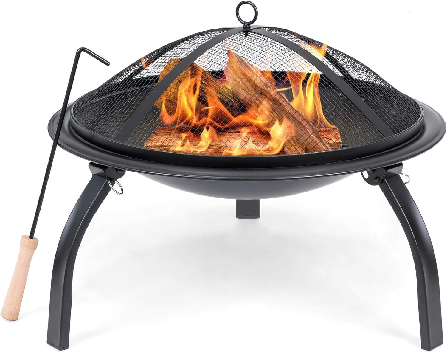 Best Choice Products 22-Inch Portable Folding Steel Fire Pit - image 1