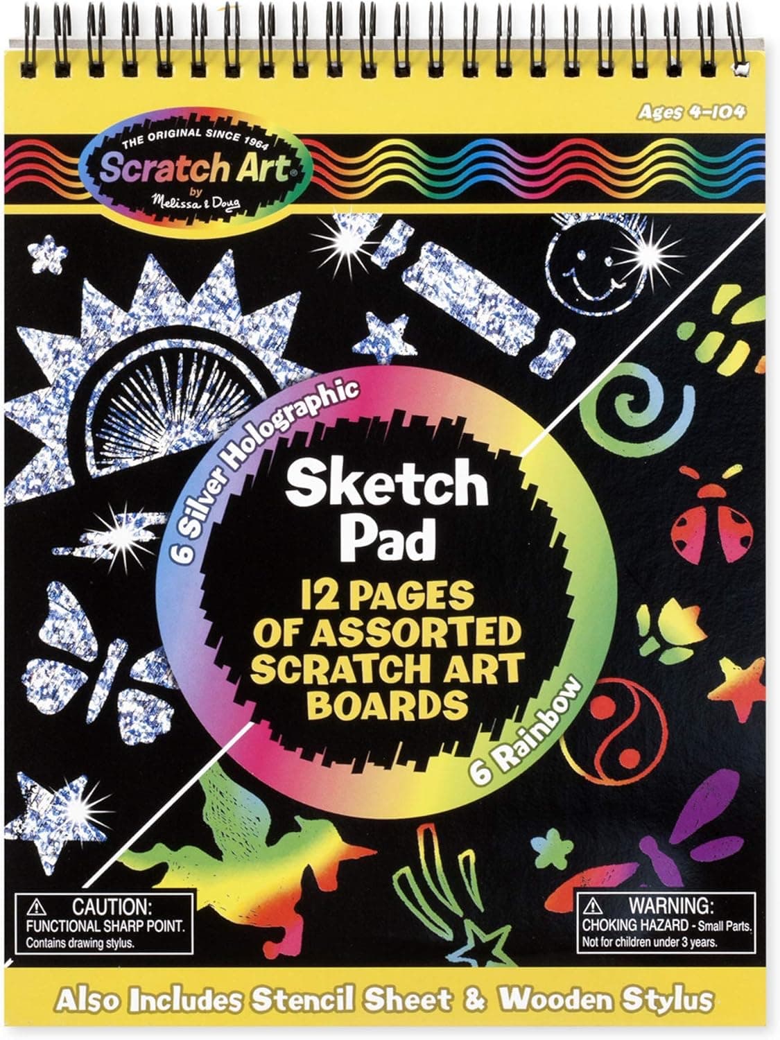 Melissa & Doug Scratch Art Rainbow Mini Notes - image 1