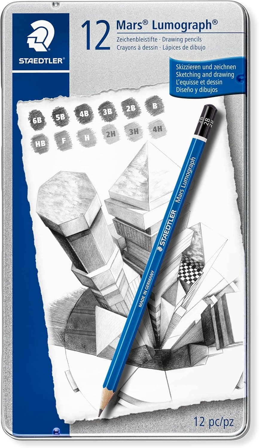 STAEDTLER Mars Lumograph Art Drawing Pencils (12-Pack)