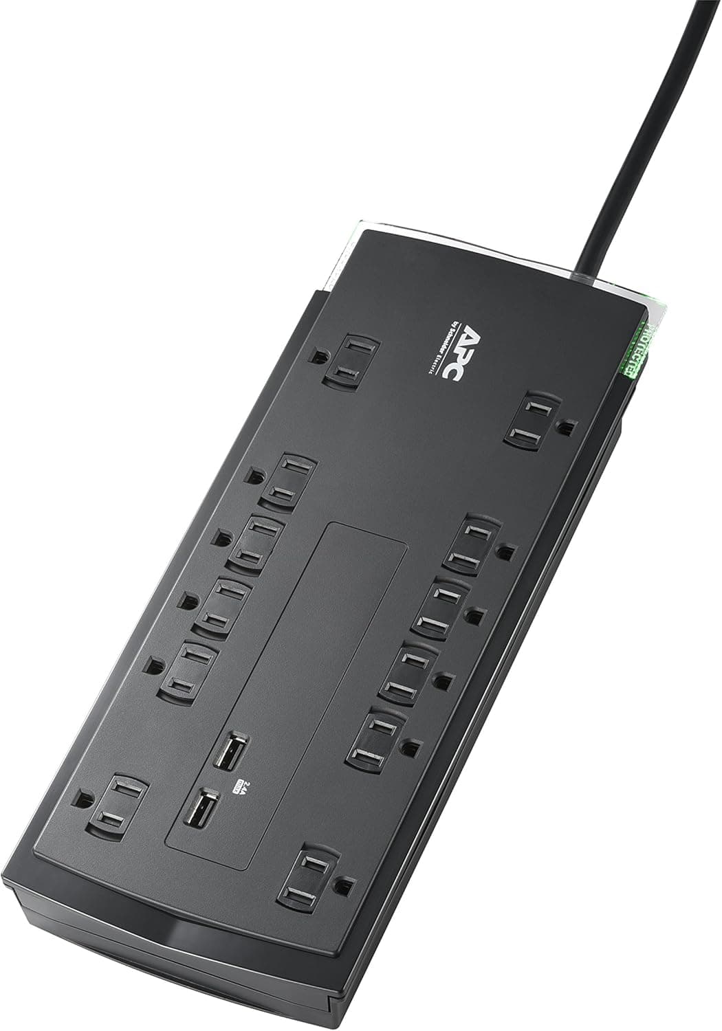 APC P12U2 12-Outlet Surge Protector with USB - image 1