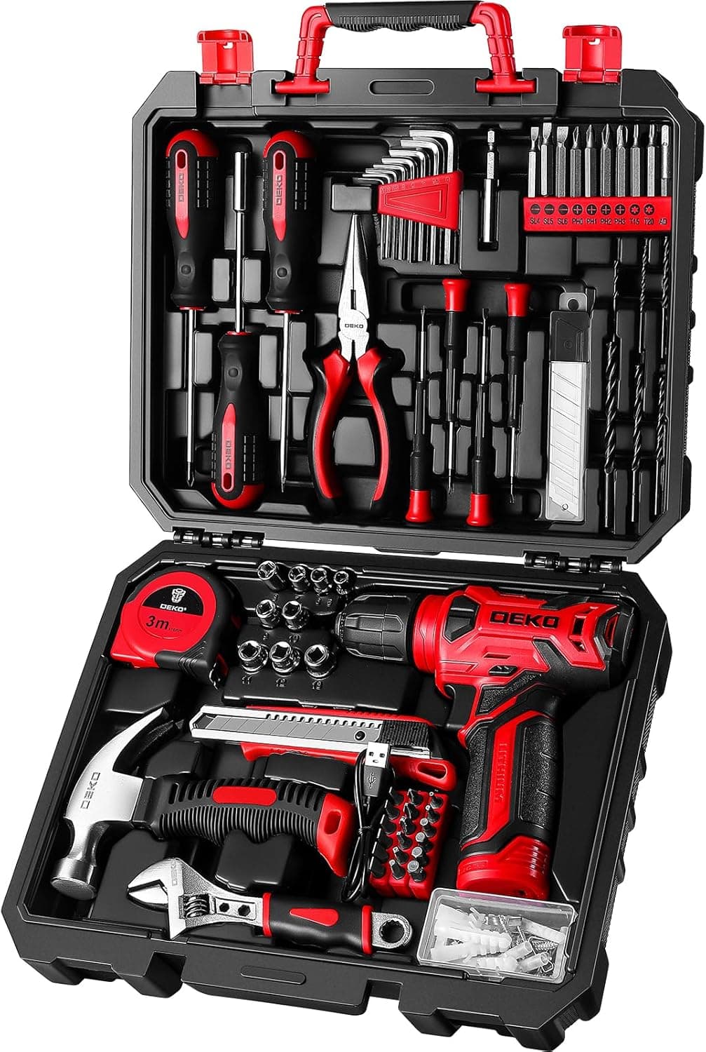 DEKOPRO 126-Piece Tool Set with 8V Cordless Drill - image 1