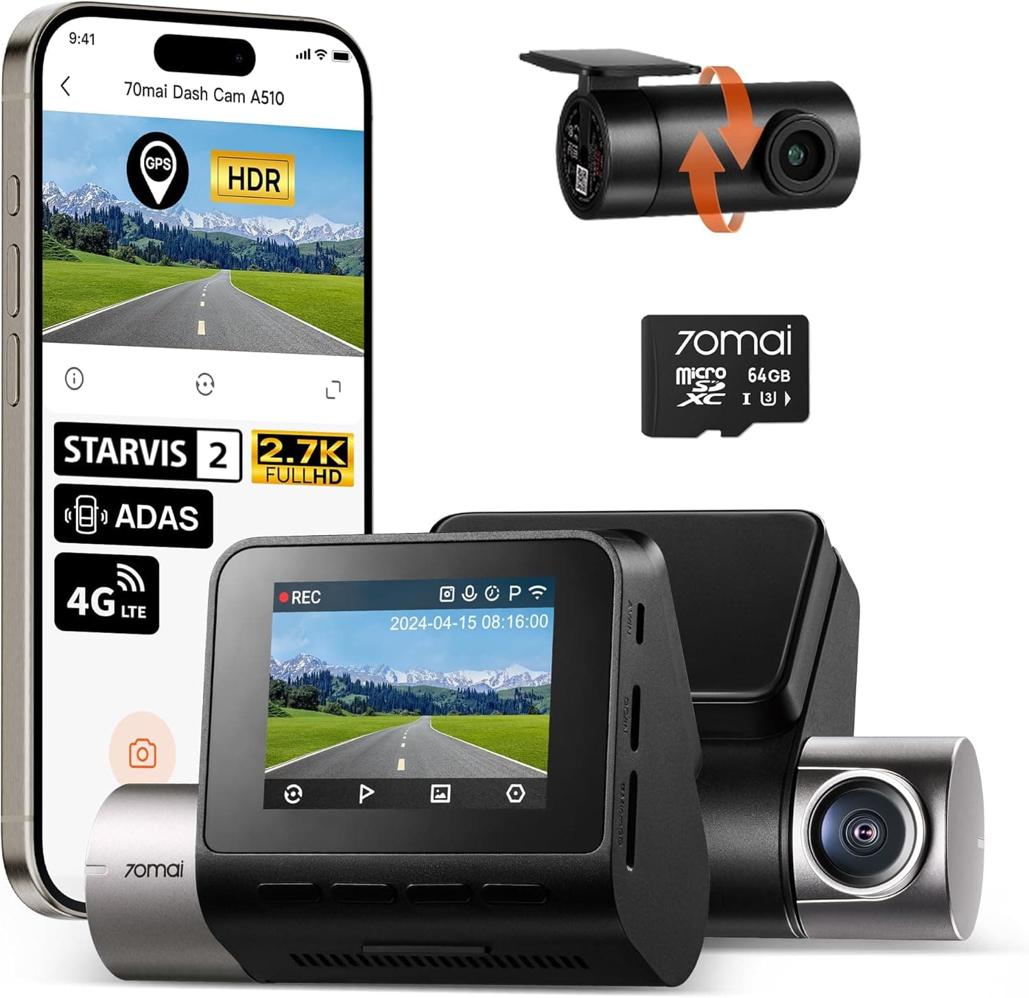 70mai Dash Cam A510