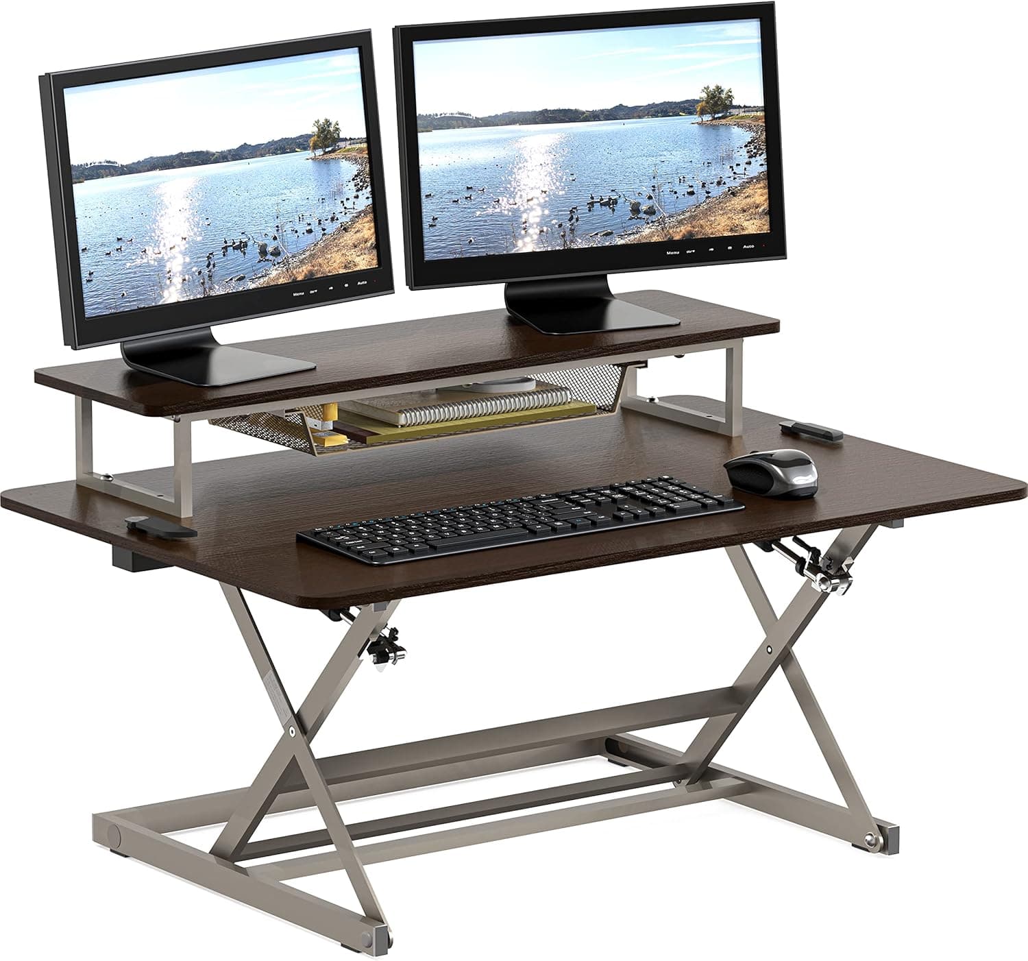SHW 36-Inch Height Adjustable Standing Desk Converter - image 1