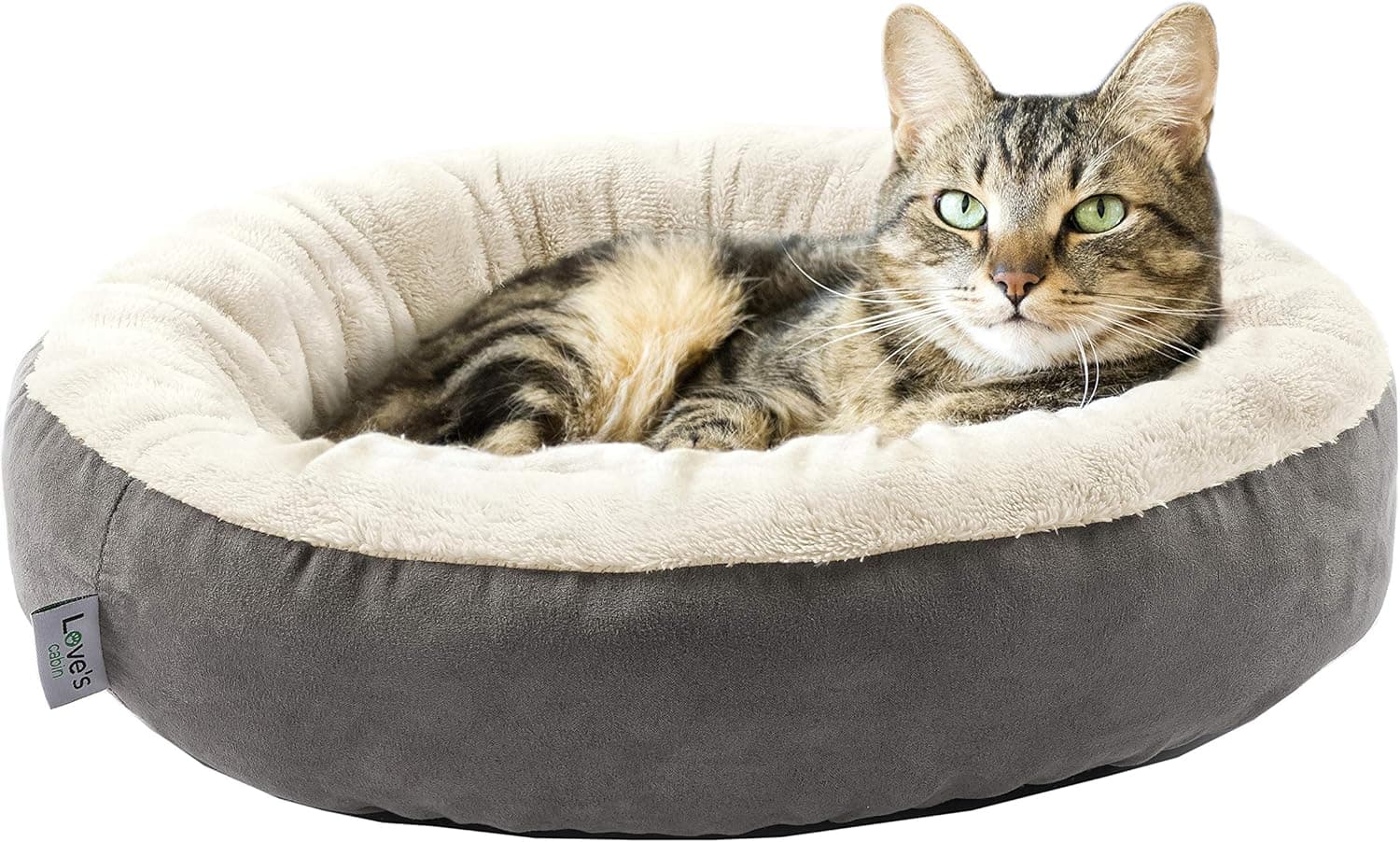 Love's Cabin Round Donut Cat Cushion Bed - image 1